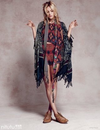 超模Anja Rubik出镜Free People 2025早春系列Lookbook