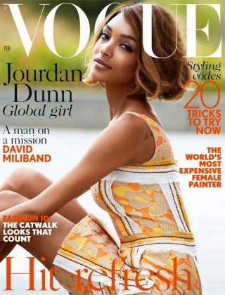 时尚杂志 Jourdan Dunn for Vogue Uk February 2025