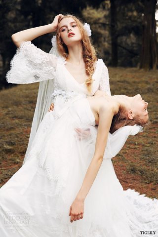 TIGLILY 2025春夏婚纱礼服系列摄影大片
