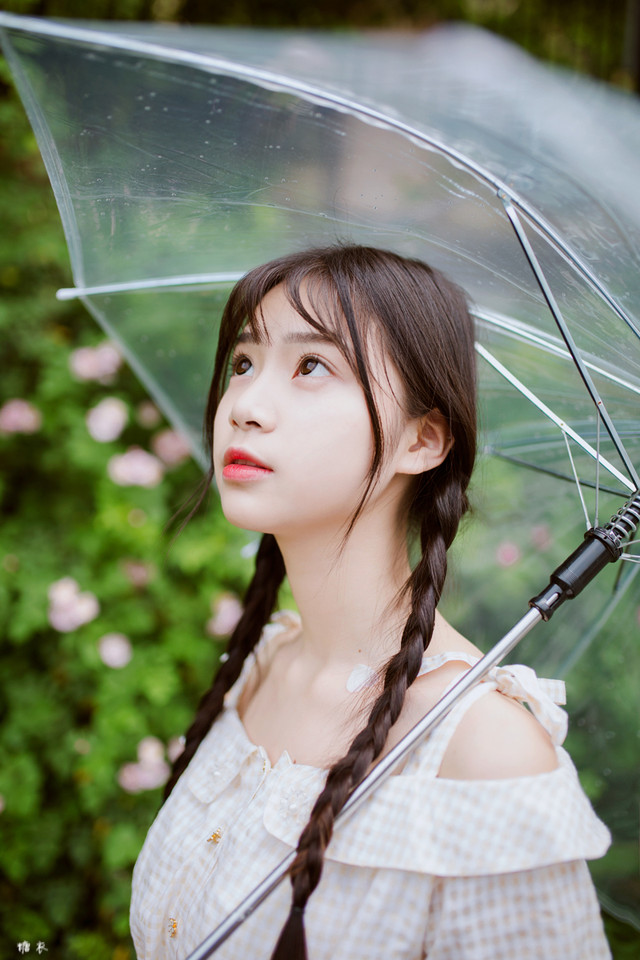 清新人像摄影 糖衣摄影蔷薇与小雨