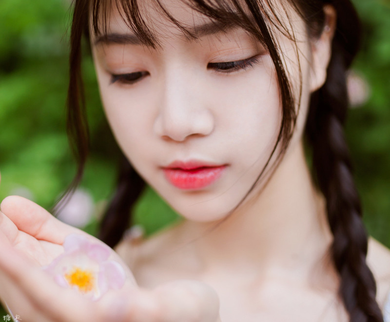 清新人像摄影 糖衣摄影蔷薇与小雨