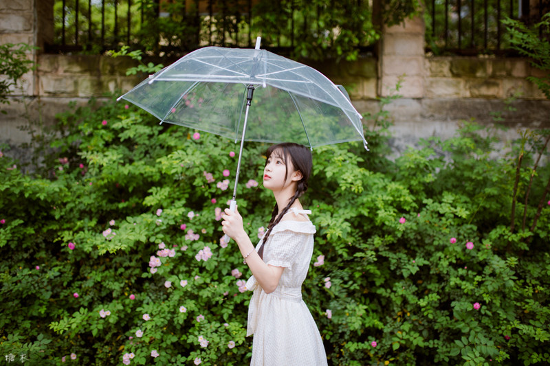 清新人像摄影 糖衣摄影蔷薇与小雨