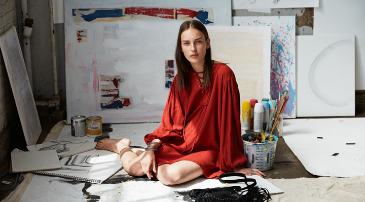 Mango（芒果）2025秋季牛仔系列 超模Julia Bergshoeff出镜代言