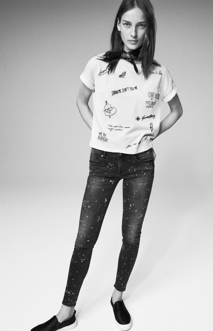 Mango（芒果）2025秋季牛仔系列 超模Julia Bergshoeff出镜代言