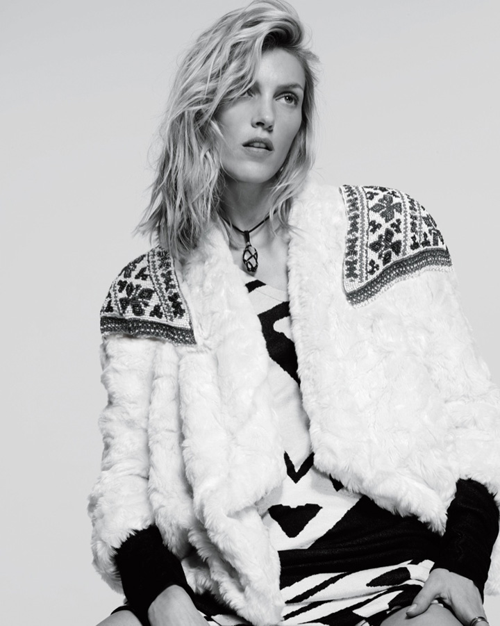 Anja Rubik（安雅·卢比可）演绎Free People 秋季夹克时尚广告