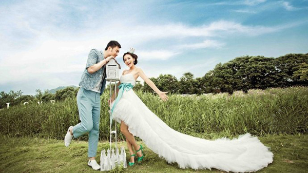 矮个子新娘拍婚纱照技巧 做个美丽动人的新娘