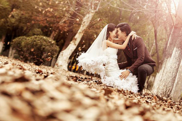 文艺小清新风格婚纱照 让你与众不同的美丽