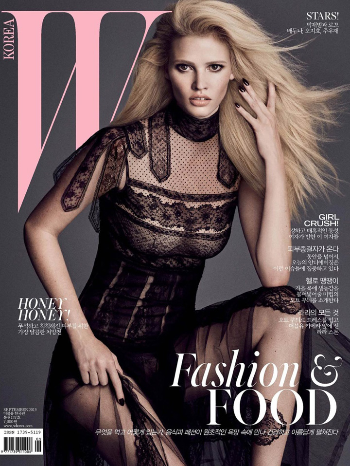 超模Lara Stone（劳拉·斯通）性感演绎《W》杂志韩国版