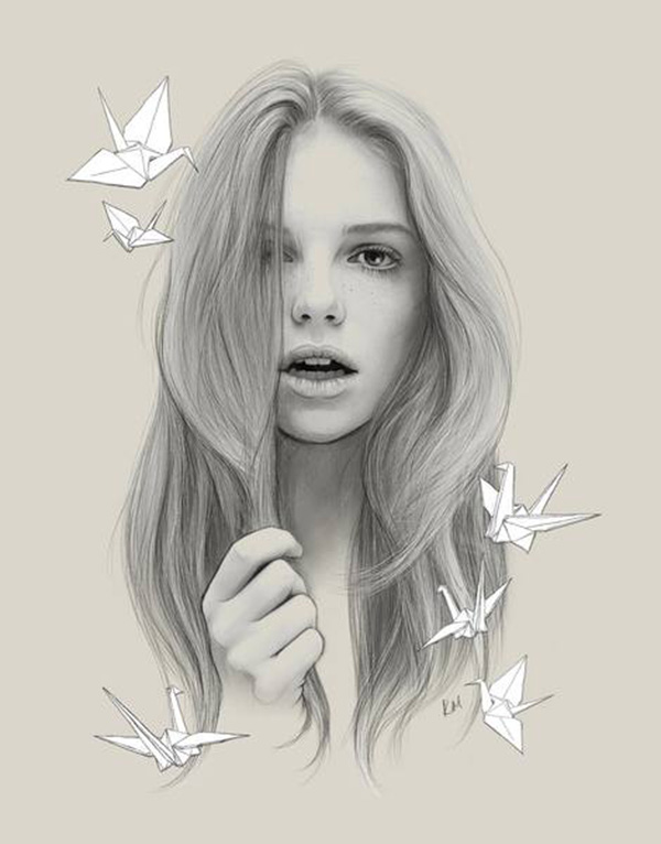 Kei Meguro人像插画作品欣赏