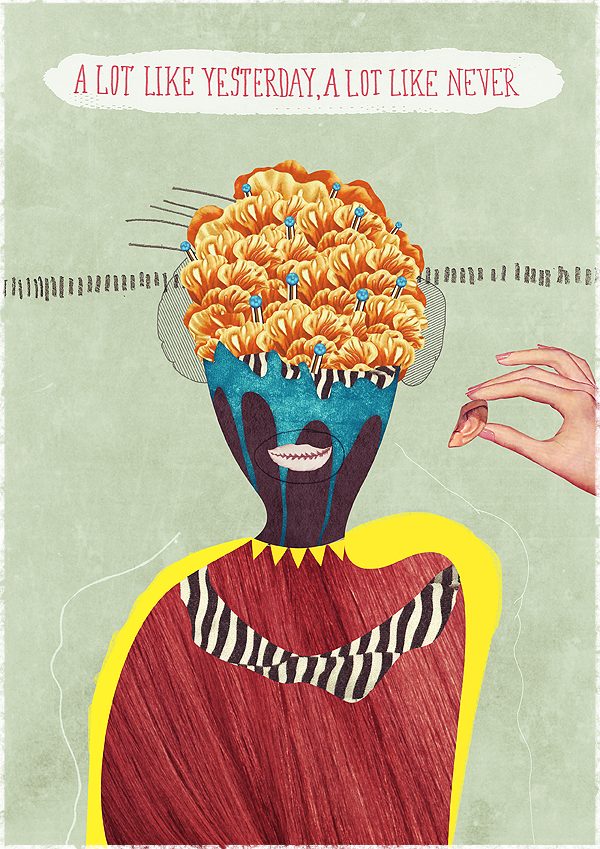 BECHA数字拼贴肖像画