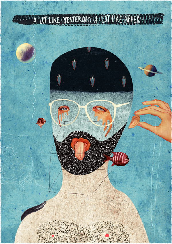 BECHA数字拼贴肖像画