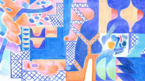 计算机病毒主题插画