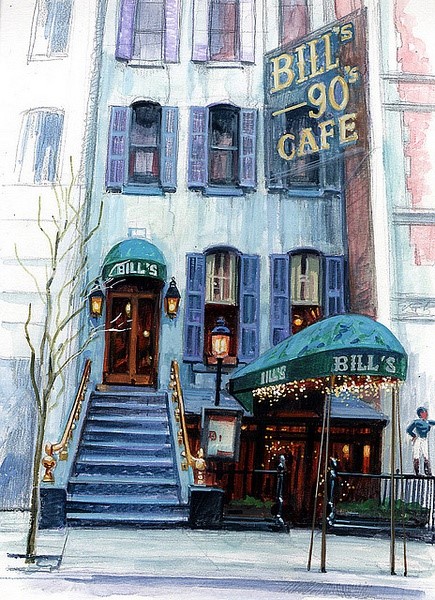 Stephen Gardner手绘酒吧和咖啡馆
