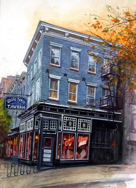 Stephen Gardner手绘酒吧和咖啡馆