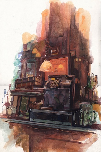 Stephen Gardner手绘酒吧和咖啡馆