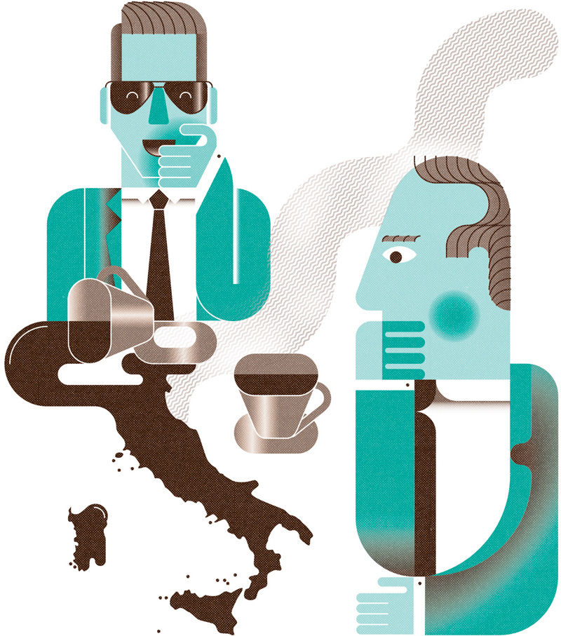 Will Haywood几何风格插画