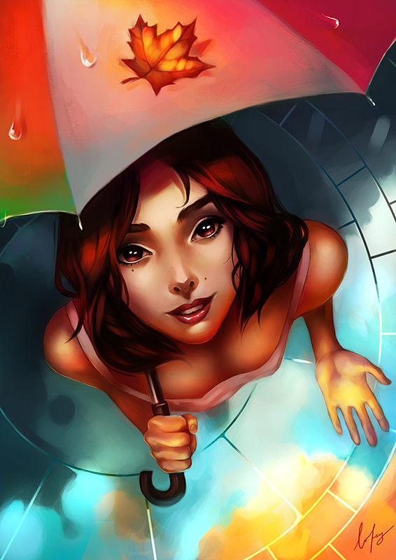 BoFeng美女肖像插画