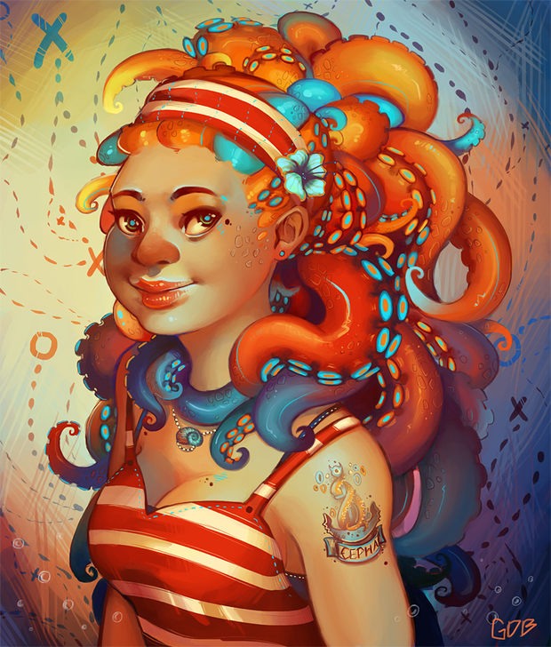 Geneva Benton肖像插画