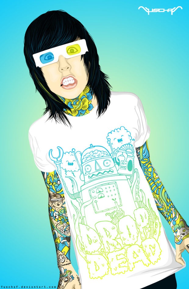 Yuschav Arly肖像插画