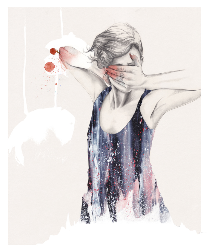 Esra R&#248;ise水彩人物插画