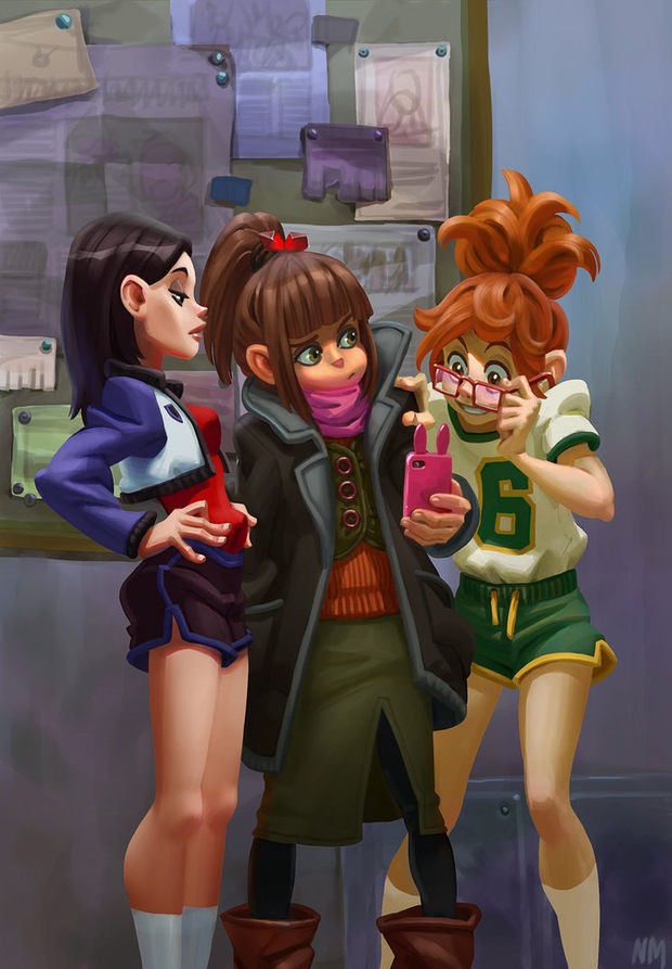 俄罗斯NewMilky人物插画