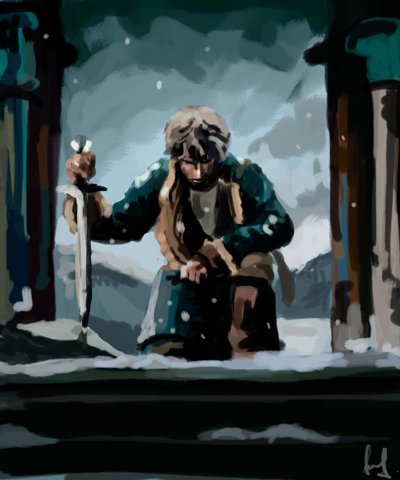 霍比特人角色插画