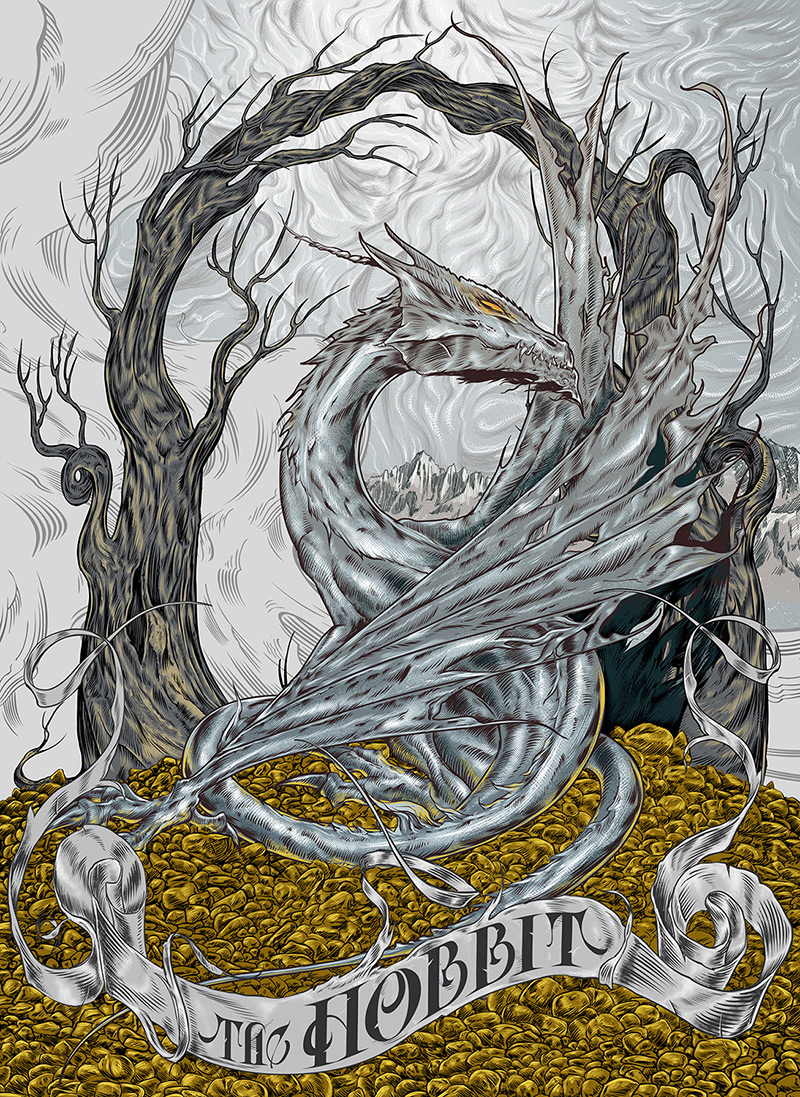 霍比特人角色插画