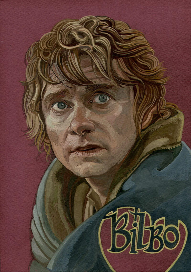 霍比特人角色插画