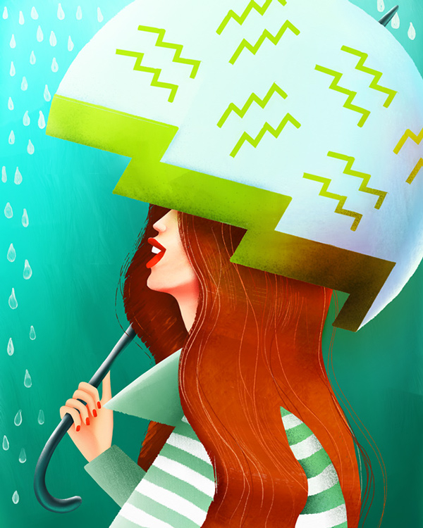 俄罗斯杂志Grazia 的星座插画设计欣赏