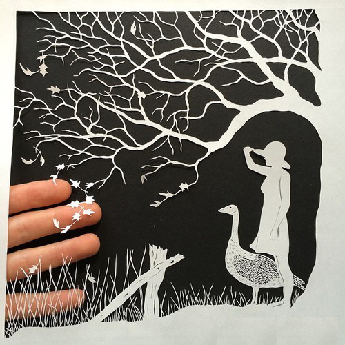 Maude White剪纸艺术