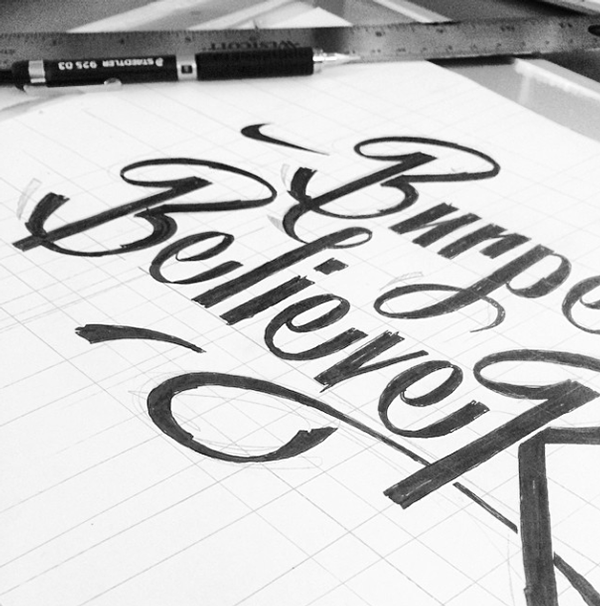 Ben Johnston粉笔绘画