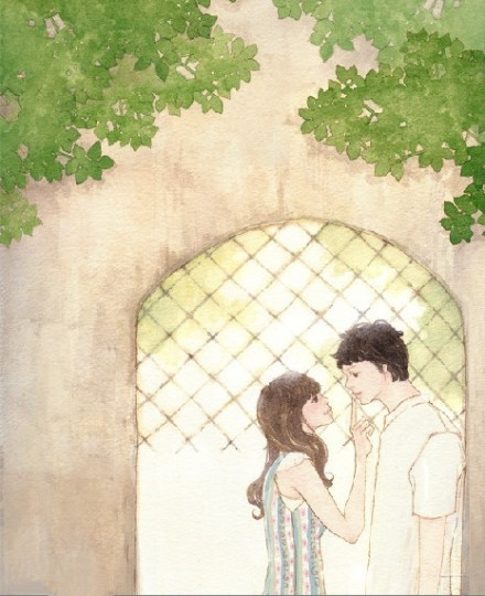 关于我和她的插画设计欣赏