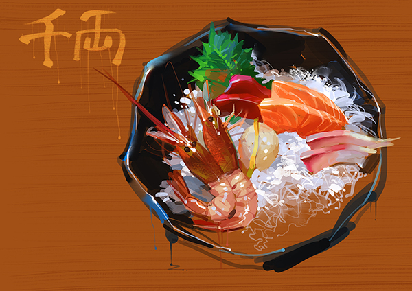 诸海波食物插画