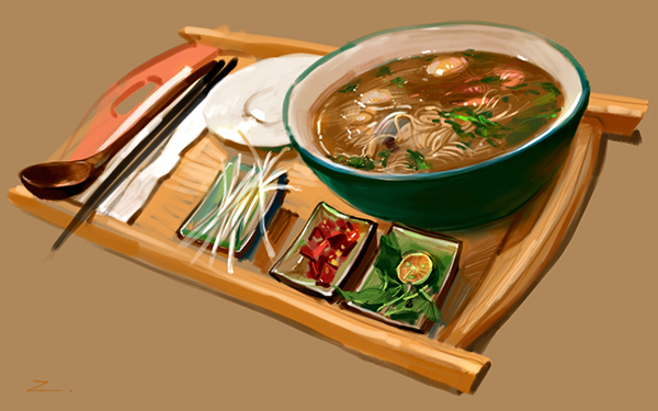 诸海波食物插画