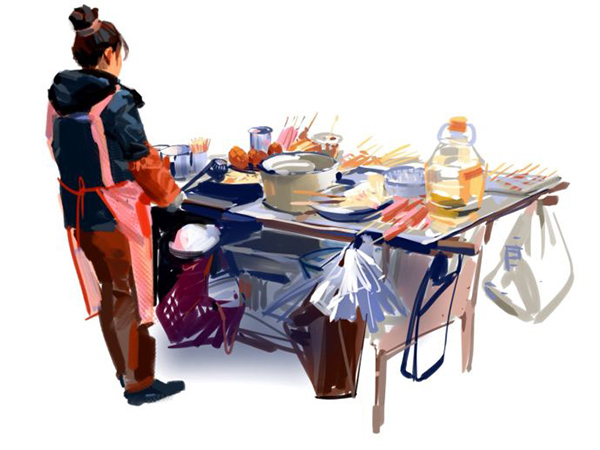 诸海波食物插画