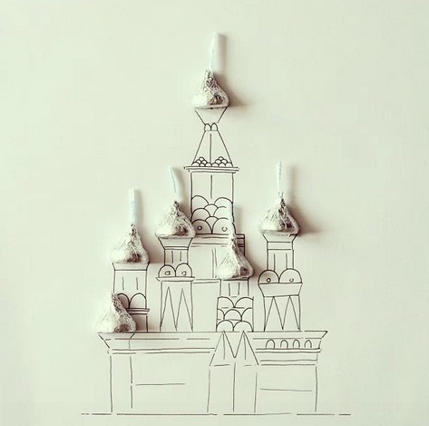 Javier Pérez实物配景简笔画