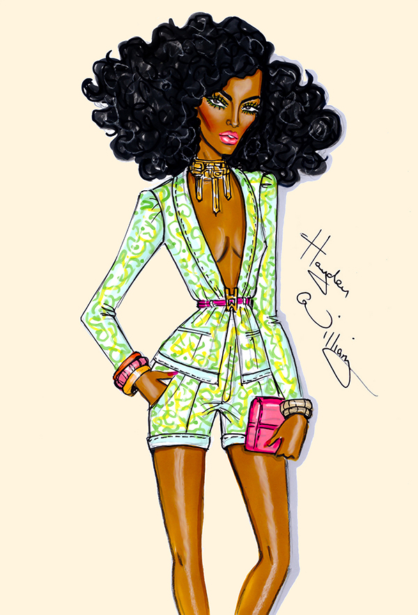 Hayden时尚女性人物插画