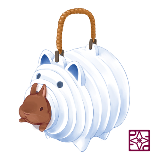 らいらっく超萌食物吃兔子插画