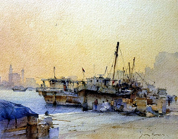 David Howell水彩插画