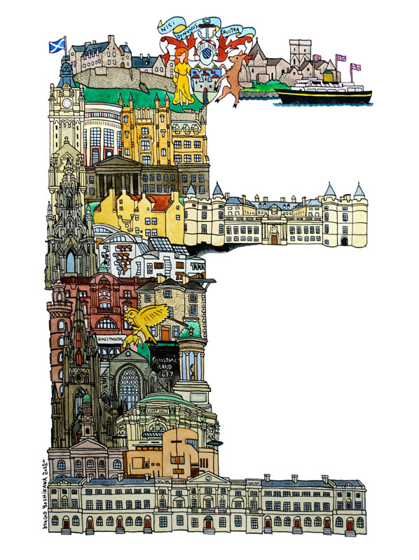 26个欧洲城市特色英文字母