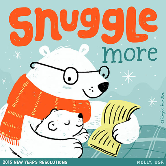 丰富多彩的手绘字体插画