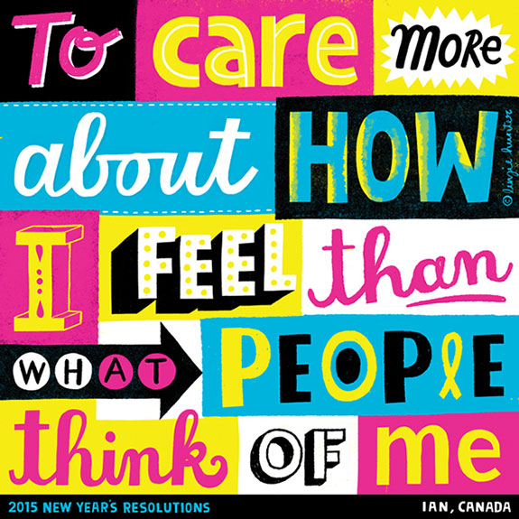 丰富多彩的手绘字体插画