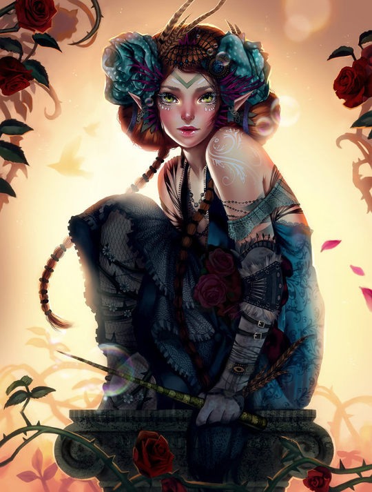 Emily Chen幻想人物角色插画