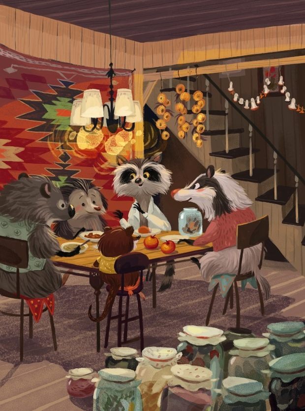 Olga Demidova儿童书籍插图