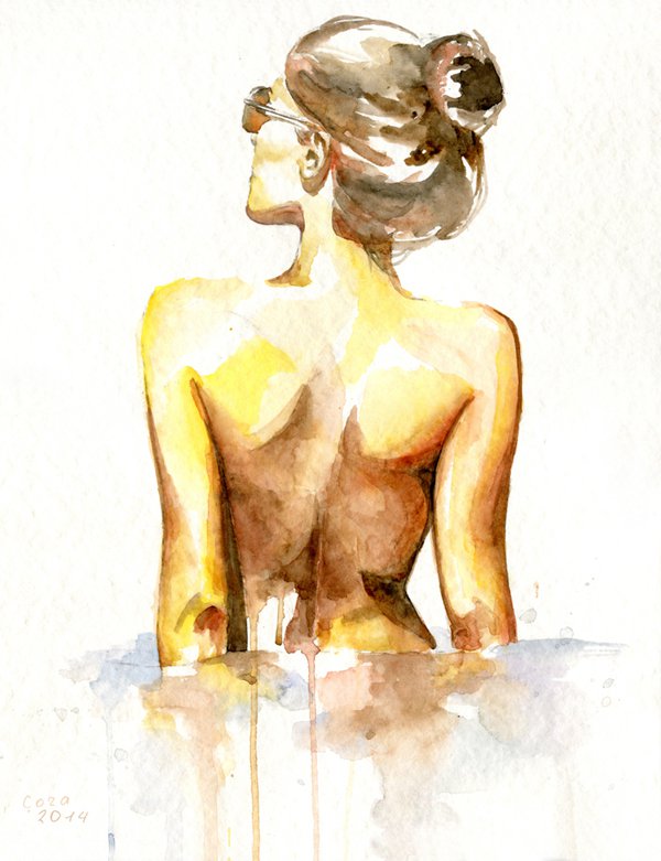 Cora and Tiana女性水彩插画