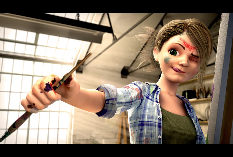 漂亮的女性CG插画