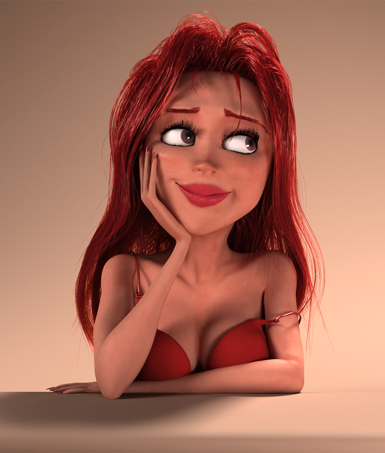 漂亮的女性CG插画