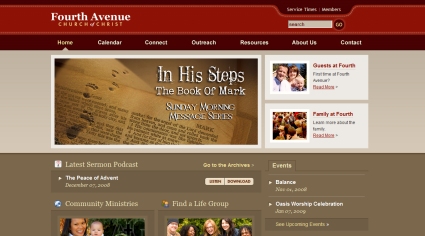 35个杰出的教会网站二