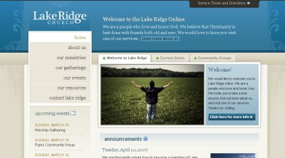 50个最佳教会网站设计欣赏一