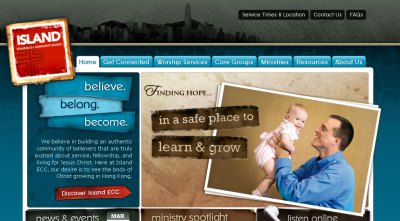 50个最佳教会网站设计欣赏一